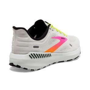 BROOKS LAUNCH GTS 9 Femme WHITE/PINK/NIGHTLIFE